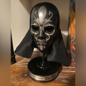 Harry Potter - Lucius Malfoy Death Eater Mask Display Prop With Stand Spirit new